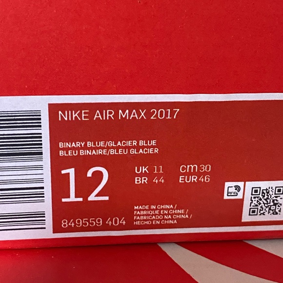 Nike Air Max 2017 Mens Binary Blue New Sneakers NIB Shoes - Picture 13 of 14